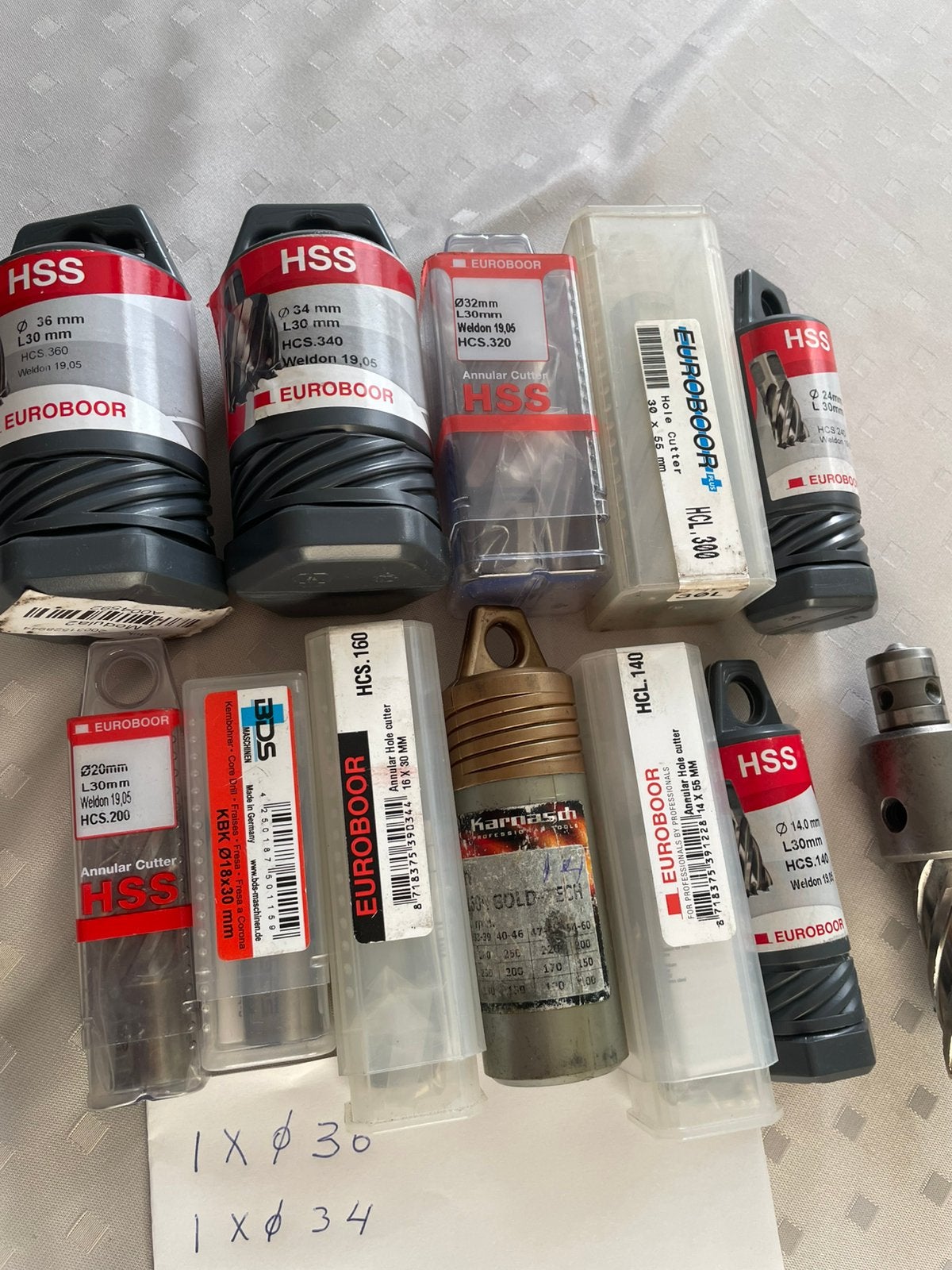 12 frezen HSS/euroboor voor magneet boormachine (nieuw), Ophalen, Nieuw