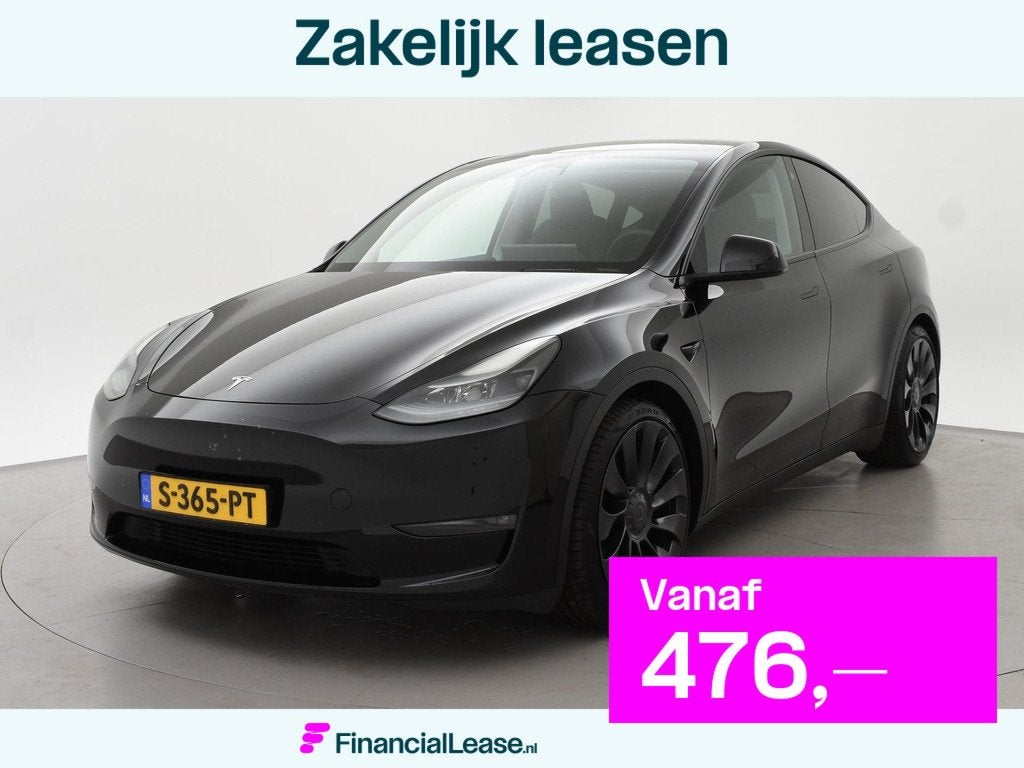 Tesla Model Y 534 PK PERFORMANCE SOH 93% + 75 KWH + AUTOPILO, Gebruikt, 495 min, 1972 kg, Zwart