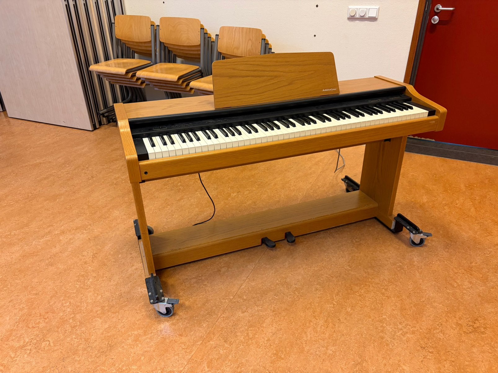 Elektrische piano Viscount Classico 50, Muziek en Instrumenten, Ophalen, Gebruikt, Bruin, Piano