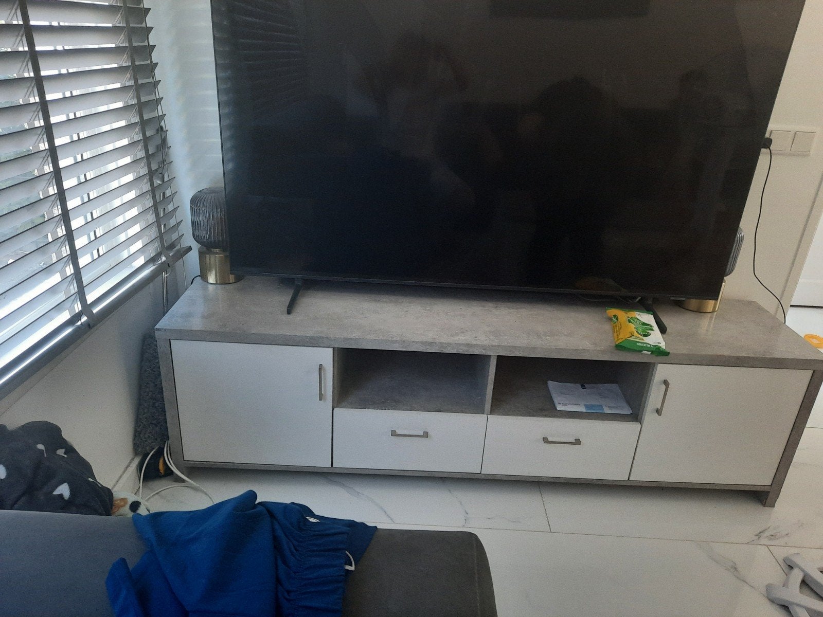 Set: TV kast, salontafel en eettafel, Gebruikt, 100 tot 150 cm, Ophalen of Verzenden, Minder dan 100 cm
