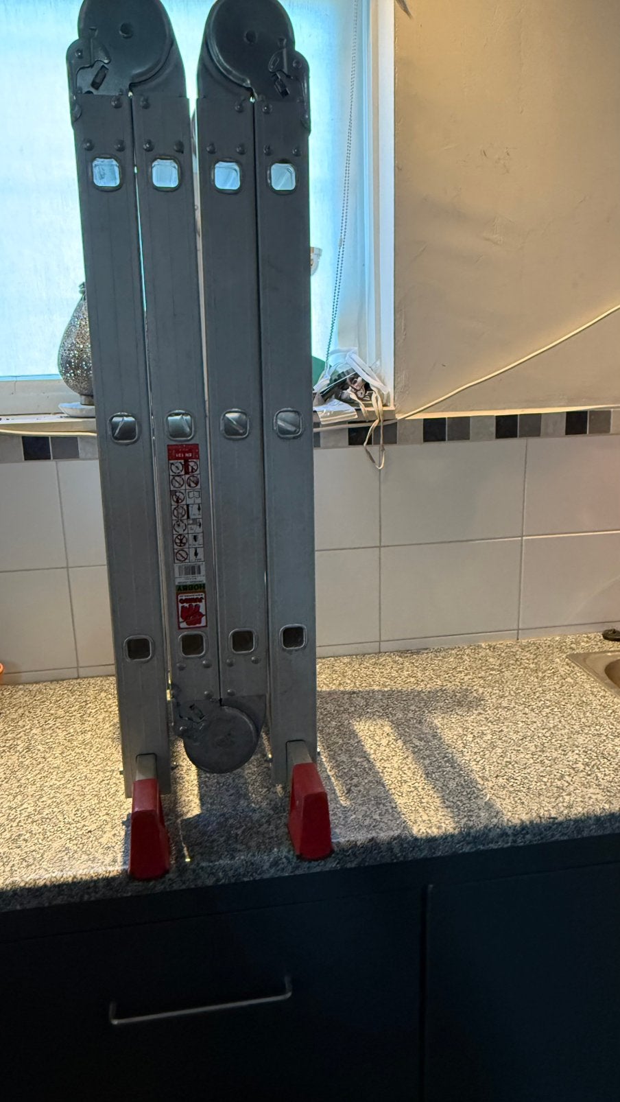Vouwladder 4x3, als nieuw, Little Jumbo met 2 staplatformen, Ophalen, Zo goed als nieuw, 4 meter of meer