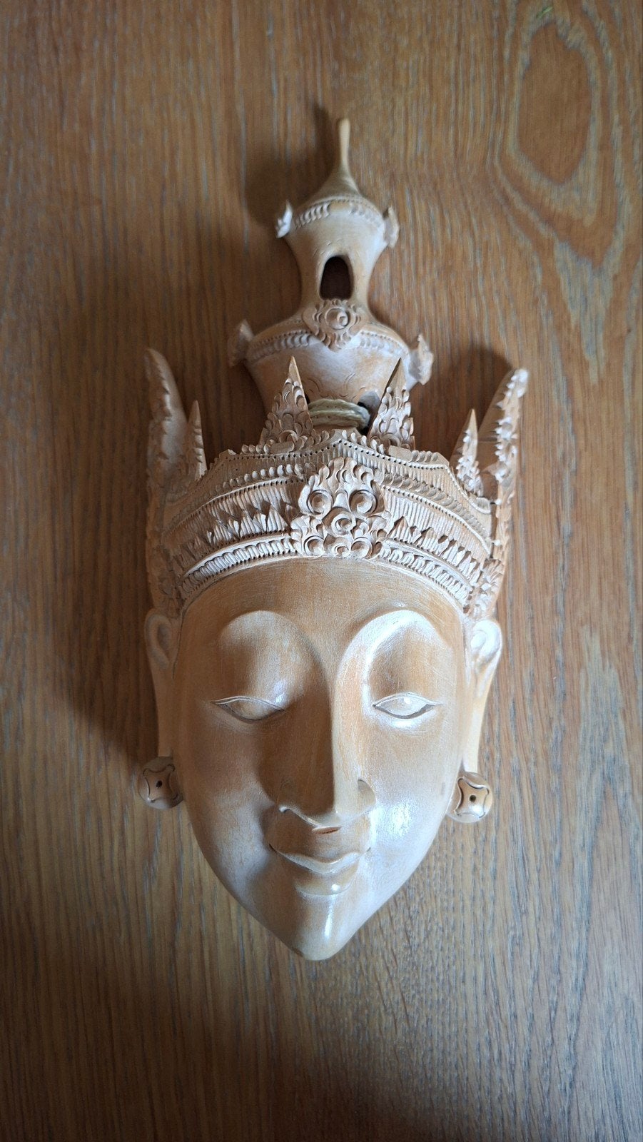 Azaiatischd houten Boeddha masker, Antiek en Kunst, Ophalen of Verzenden