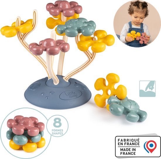Kleine Koraal - Nest- en constructiespel voor kleine handjes, Kinderen en Baby's, Speelgoed | Educatief en Creatief, Nieuw, Verzenden