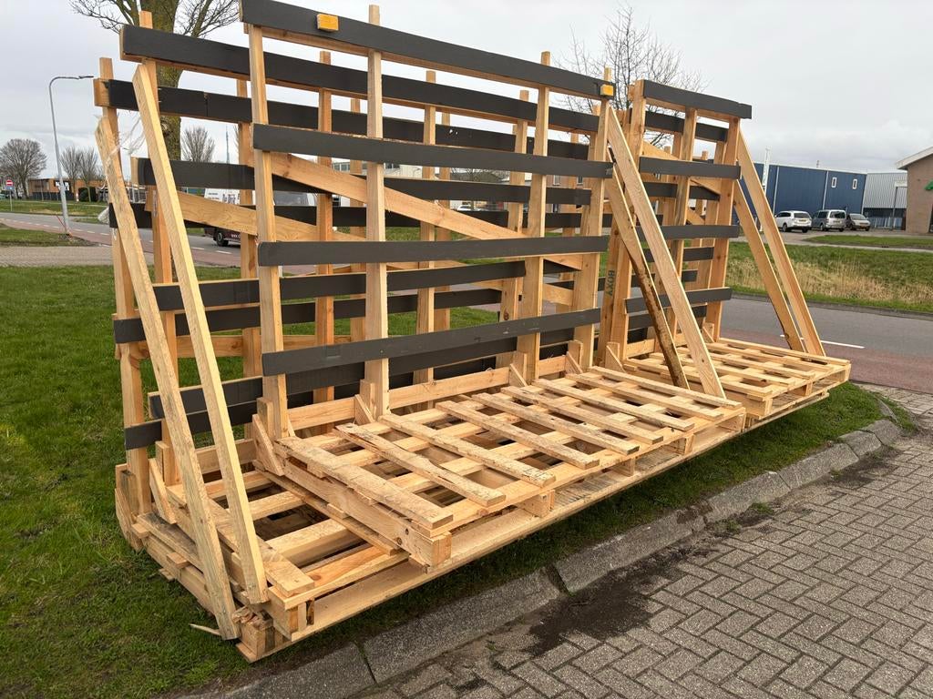 Houten kozijn bokken - Stevige opslag en transport, Doe-het-zelf en Verbouw, Gebruikt, Overige typen, Ophalen of Verzenden, Overige houtsoorten