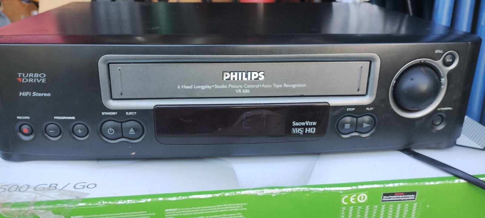Philips VR686 VHS HQ Videorecorder, Ophalen of Verzenden, Gebruikt, VHS-speler of -recorder