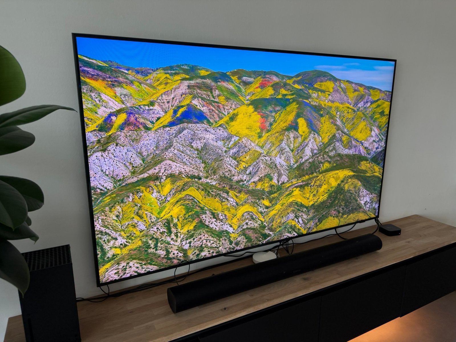 Samsung TV scherm 75Q77A 75 inch, Ophalen, QLED, 120 Hz, Zo goed als nieuw