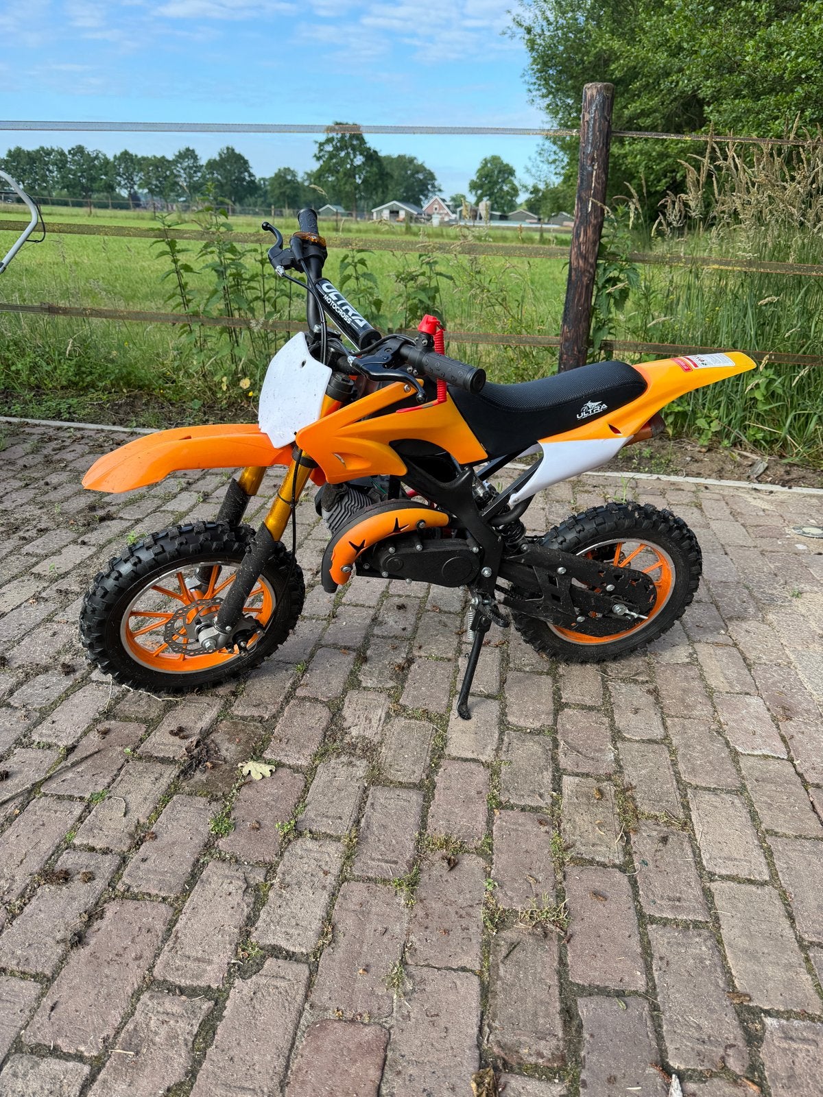 Crossmotor 49cc 2-takt - Loopt geweldig!, Zo goed als nieuw, Ophalen, Overige merken