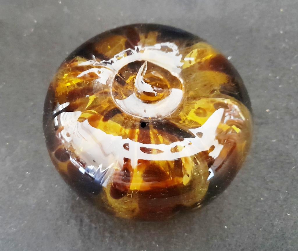 bruine glazen appel, Ophalen of Verzenden