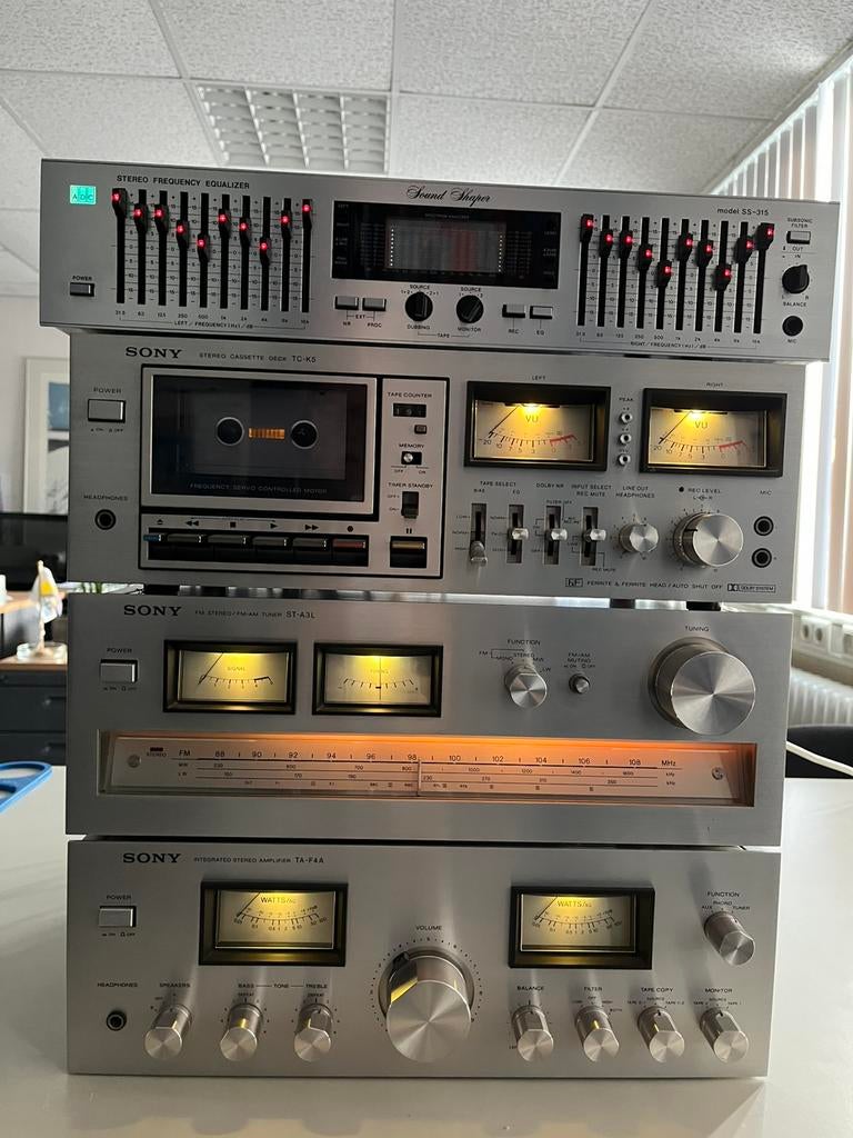 Sony stereoset TA-F4 A / ST-A3L / TC-K5, Audio, Tv en Foto, Stereo-sets, Ophalen, Gebruikt, Cassettedeck, Losse componenten