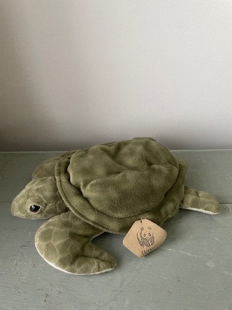 Groene knuffel schildpad. Wereld Natuur Fonds. WWF / WNF., Ophalen, Groen, Overige merken, Overige typen