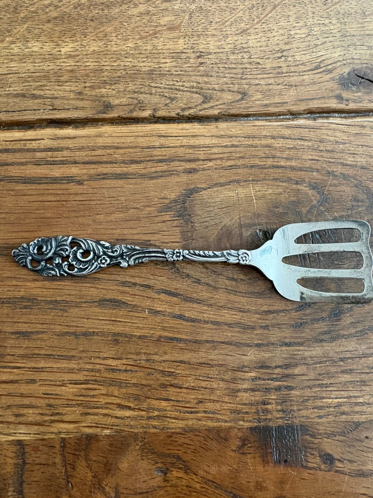 Antiek verzilverd gero sardine schepje, Antiek en Kunst, Ophalen of Verzenden