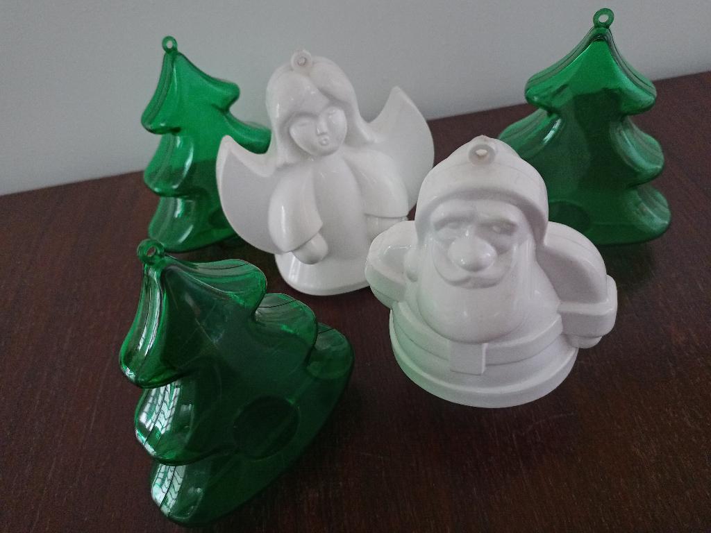 Leuke vintage / retro plastic, kunststof kerstfiguren, Ophalen of Verzenden, Zo goed als nieuw