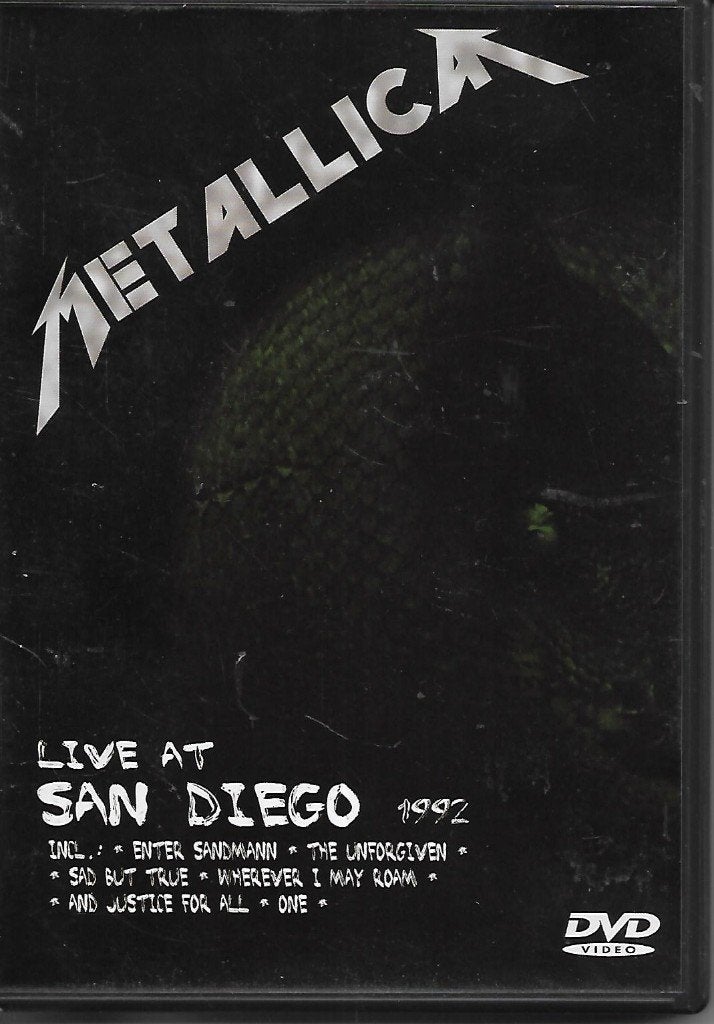Metallica - Live at San Diego 1992, Alle leeftijden, Verzenden, Zo goed als nieuw, Muziekvideo's