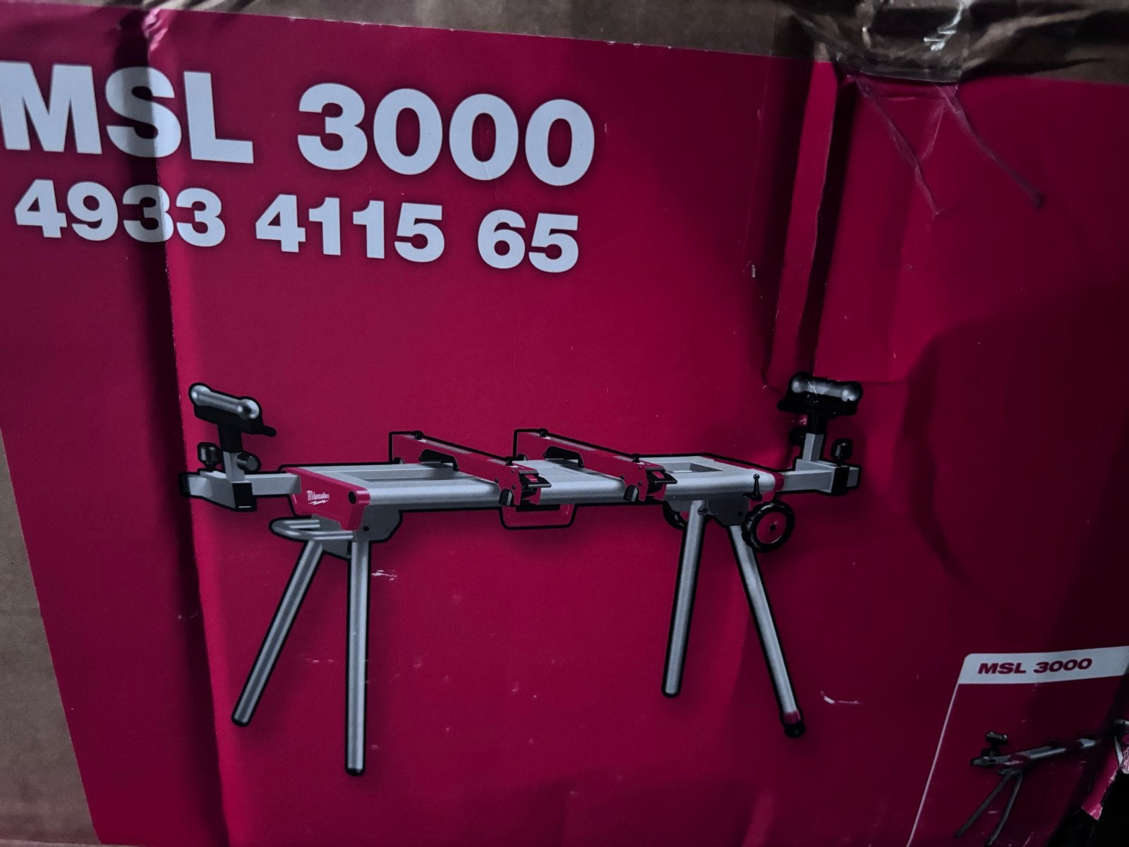 Milwaukee MSL 3000 verrijdbaar onderstel voor de MS 305 DB, Doe-het-zelf en Verbouw, Ophalen of Verzenden, Nieuw