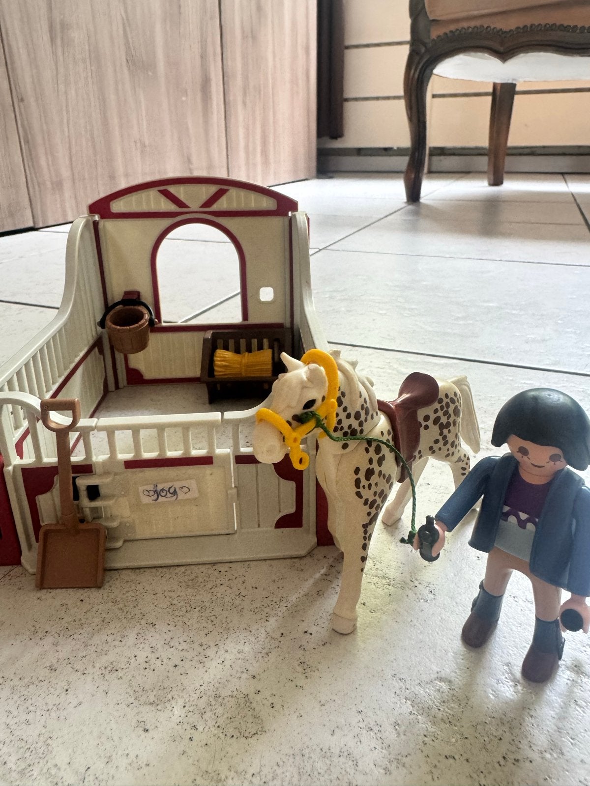 Playmobil Paardenstal met paard en ruiter (5107), Kinderen en Baby's, Speelgoed | Playmobil, Gebruikt, Gebouw, Complete set, Ophalen of Verzenden