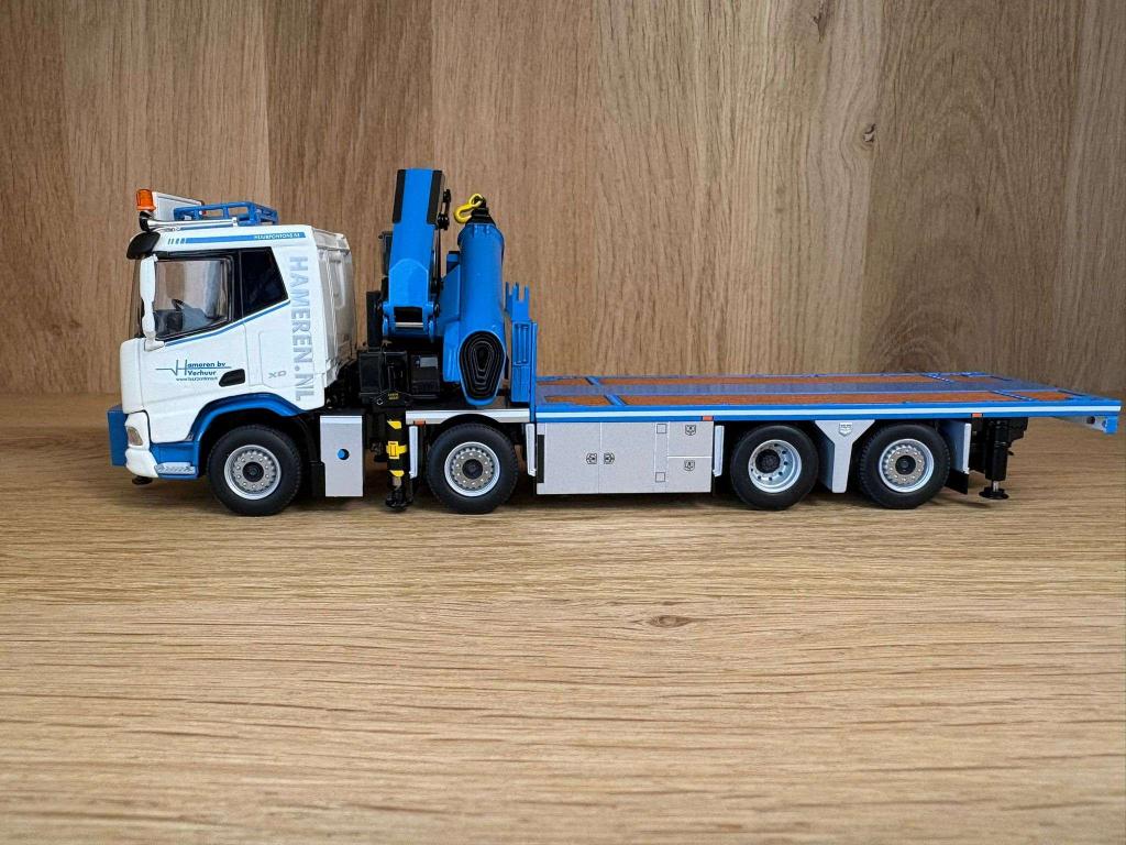 WSI Daf XD 4 asser met palfinger autolaadkraan Van Hameren, Hobby en Vrije tijd, Modelauto's | 1:50, Hout@hameren.nl, Hertog van beijerenstraat 2a
