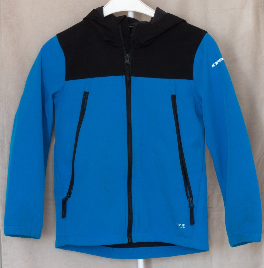Jongens softshell jas Icepeak maat 140 met capuchon, Ophalen of Verzenden, Zo goed als nieuw, Icepeak, Jongen