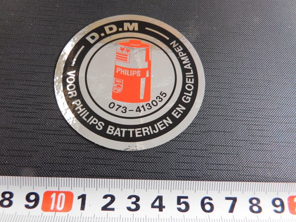 sticker Den Bosch D.D.M. (Didden) PHILIPS Batterijen Lampen*, Verzamelen, Ophalen of Verzenden, Zo goed als nieuw