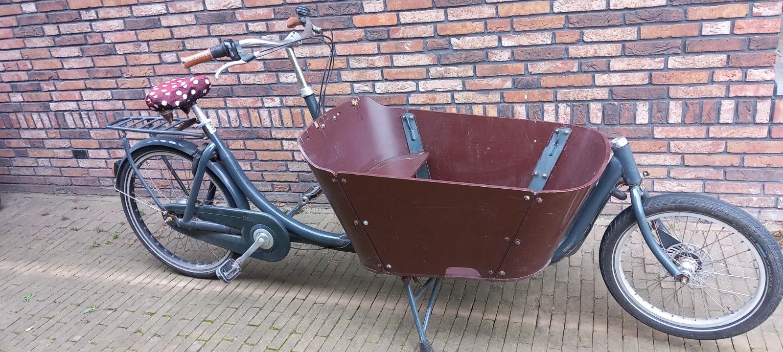 Babboe City bakfiets, Gebruikt, 2 kinderen, Trommelrem, Ophalen
