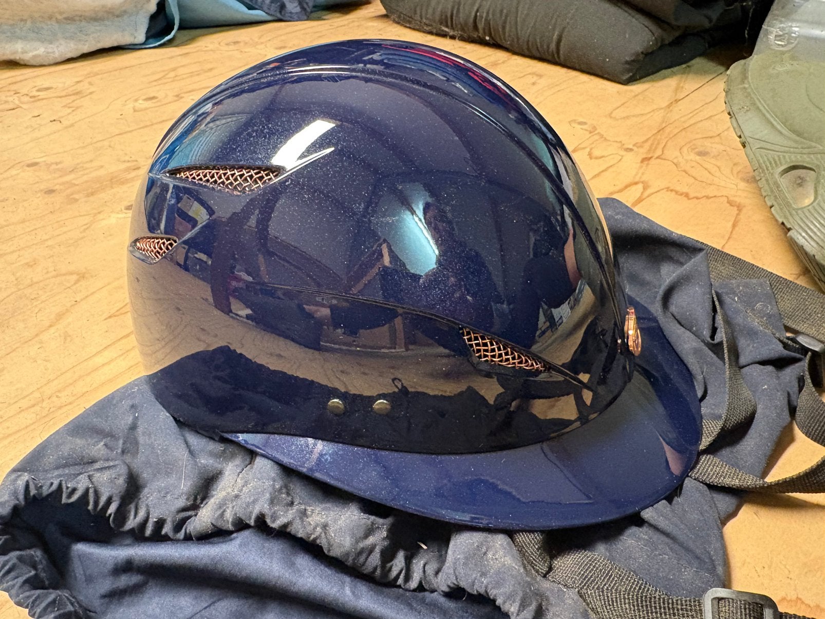 GPA Cap maat 58 blauw, Dressuur, Ophalen of Verzenden, Zo goed als nieuw, Dames