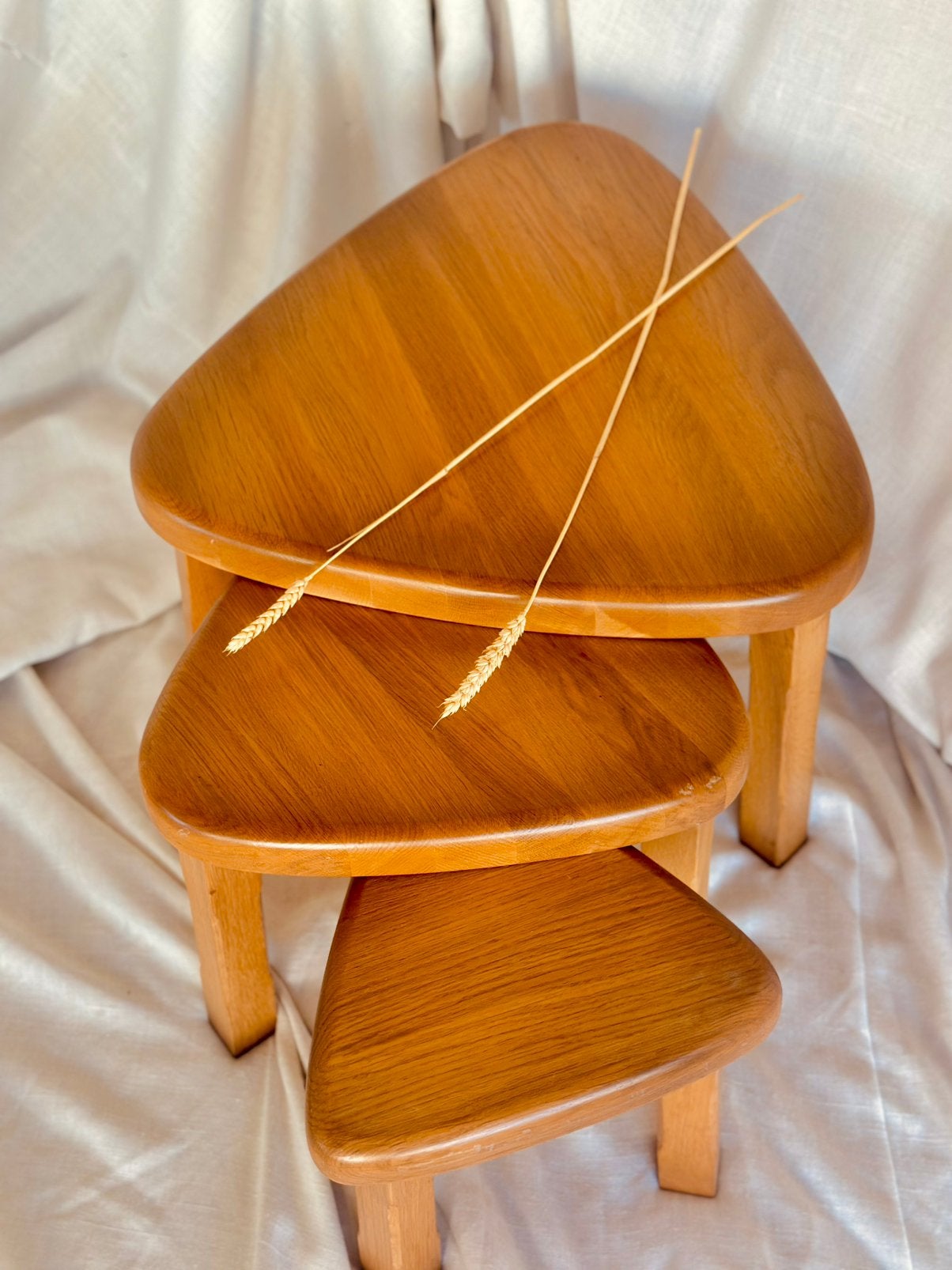 Mimiset Eikenhout Blond Pierre Chapo stijl Midcentury Modern, Ophalen, Zo goed als nieuw, Hout