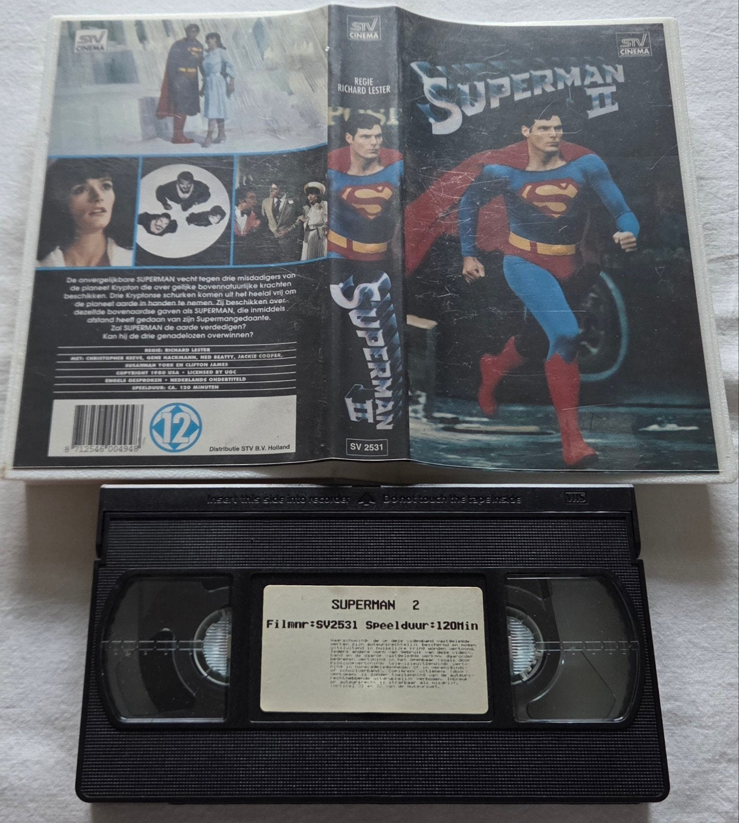 Superman II VHS Actie, Vanaf 16 jaar, Ophalen of Verzenden, Gebruikt, Actie en Avontuur
