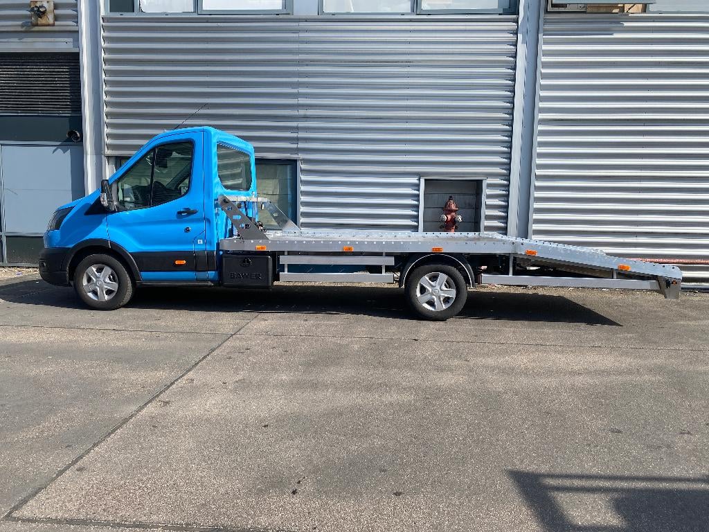Ford Transit Oprijwagen 1600kg laden! Compleet aluminium, Auto's, Bestelauto's, Stof, 1995 cc, 4 cilinders, 129 pk