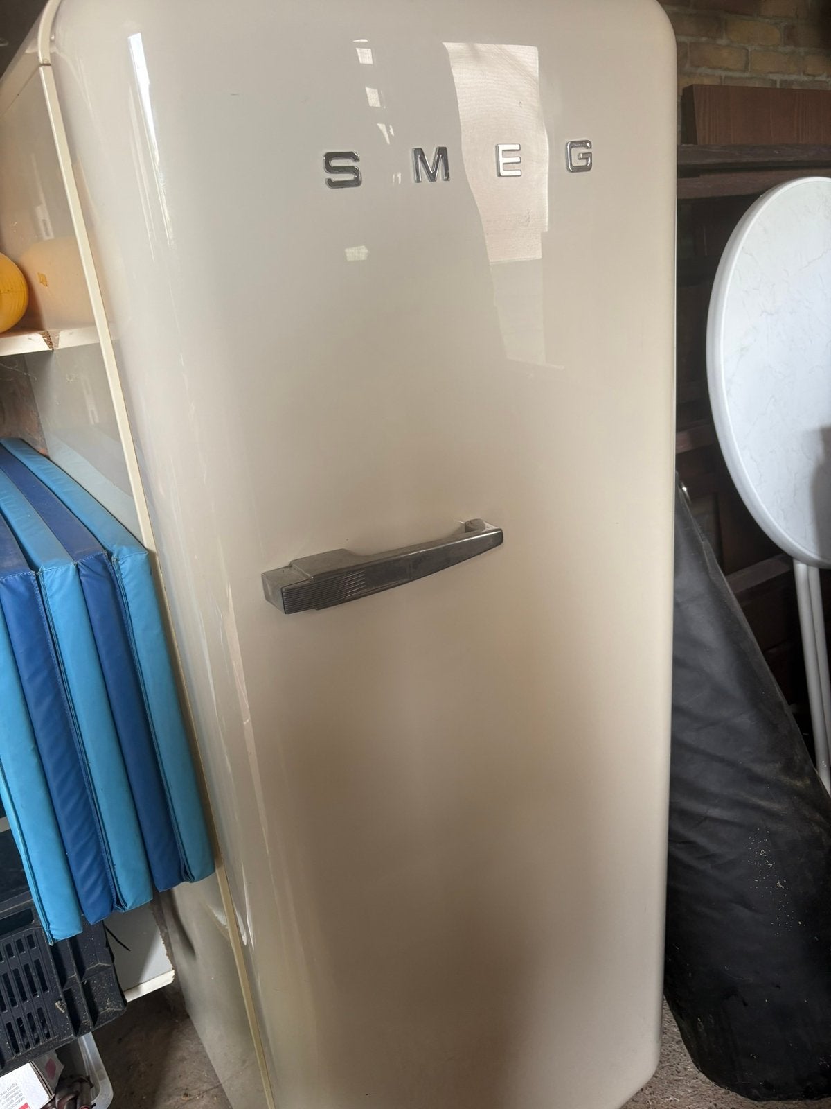 Smeg koelkast, Gebruikt, 200 liter of meer, Ophalen of Verzenden, 140 tot 160 cm