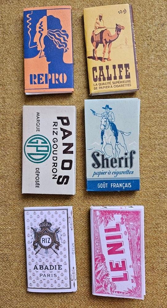 6 Pakjes vintage vloeitjes sigarettenpapier diverse merken, Ophalen of Verzenden