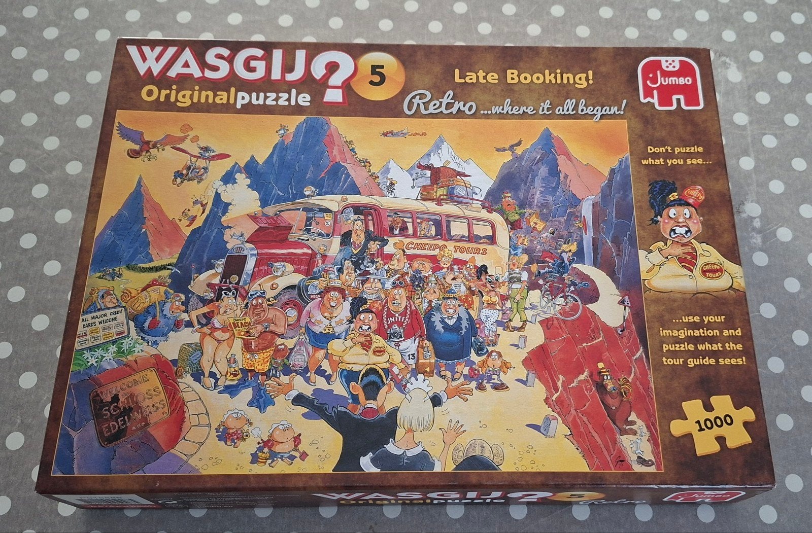 Wasgij Original 5 / Late booking / 1000, Ophalen of Verzenden, 500 t/m 1500 stukjes, Zo goed als nieuw, Legpuzzel