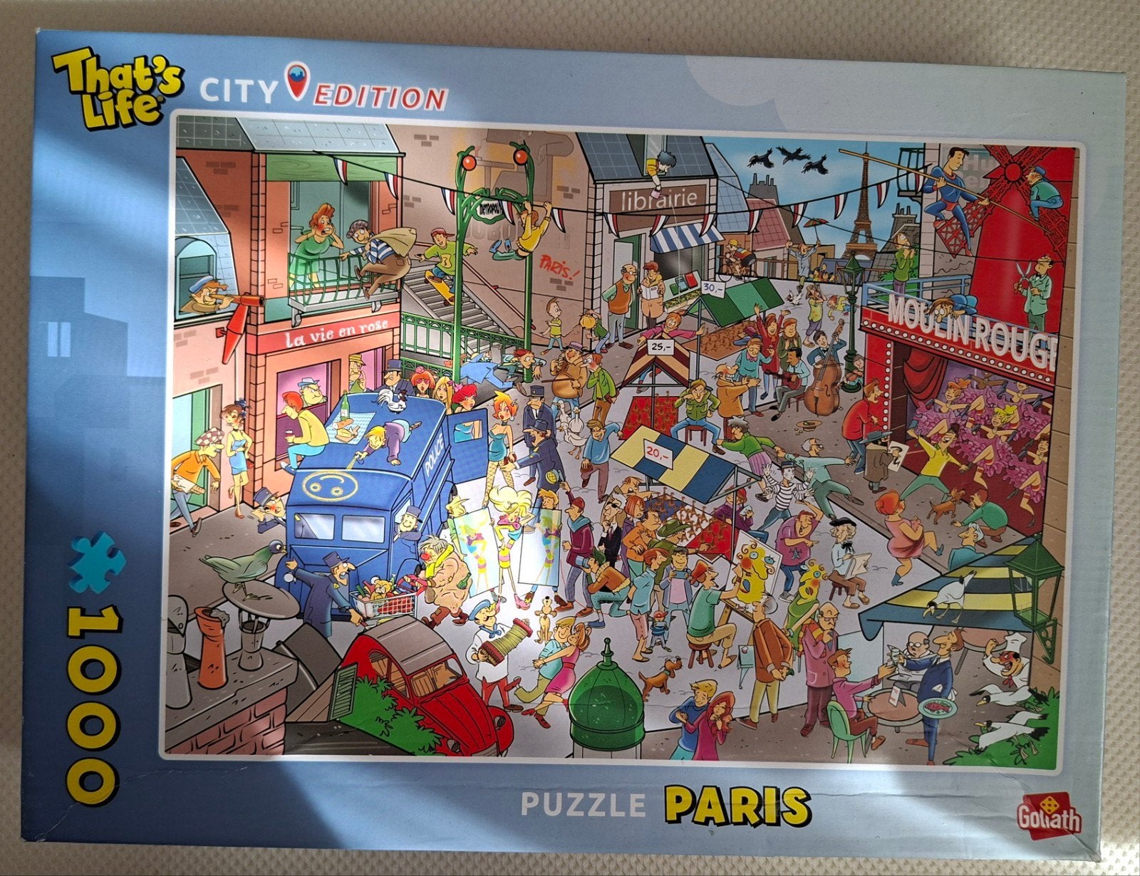 That's Life City Edition: Parijs Legpuzzel 1000 stukjes, Ophalen of Verzenden, 500 t/m 1500 stukjes, Zo goed als nieuw, Legpuzzel