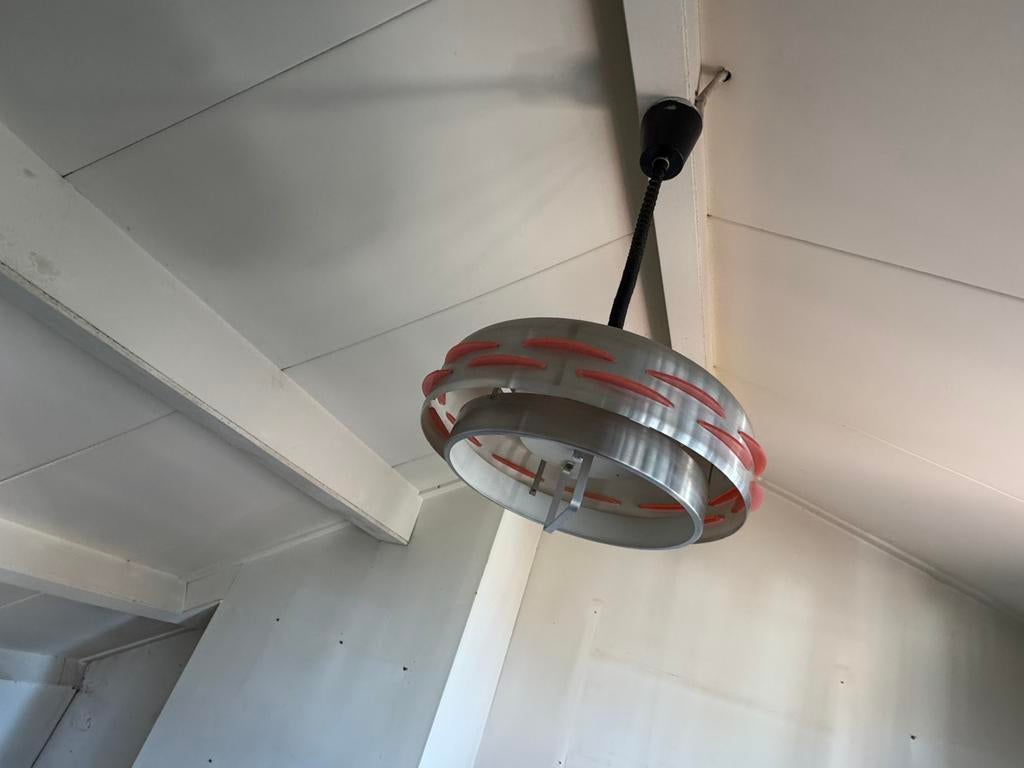 Retro treklamp, Huis en Inrichting, Ophalen of Verzenden, Gebruikt, Minder dan 50 cm