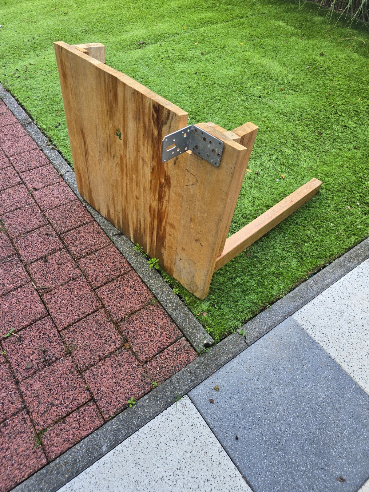 Stevige houten tafel/werkbank voor schuur of wandmontage, Ophalen of Verzenden
