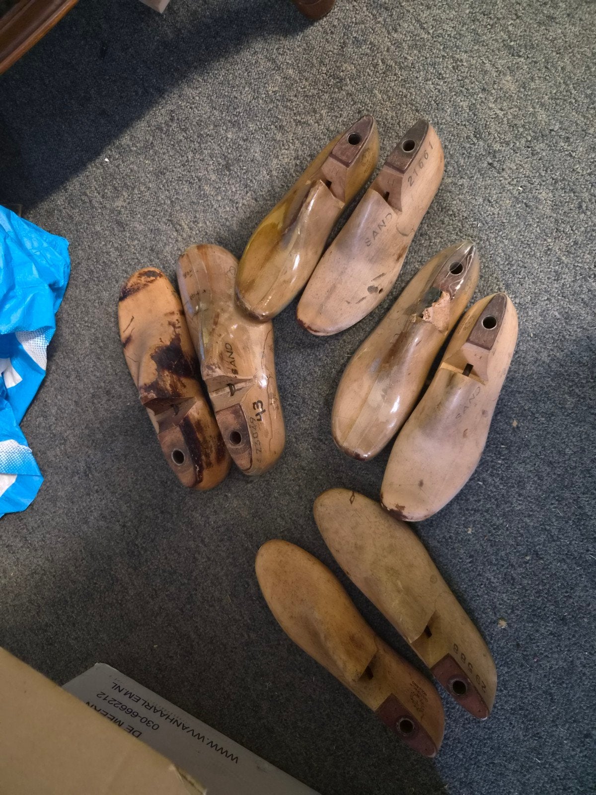 4 paar schoenleesten - maten 38, 39 en 43, Ophalen of Verzenden