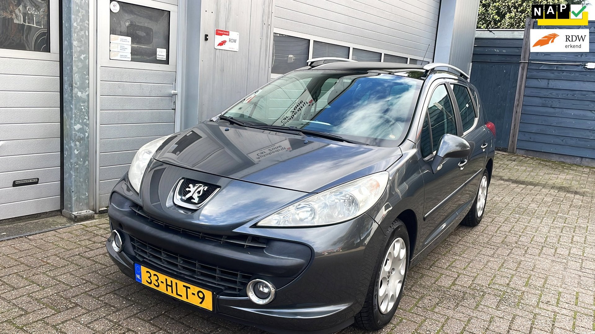 Peugeot 207 SW 1.6 VTi XS-Panorama-Airco-Trekhaak-APK 2027, Voorwielaandrijving, Dealer onderhouden, Stof, Gebruikt