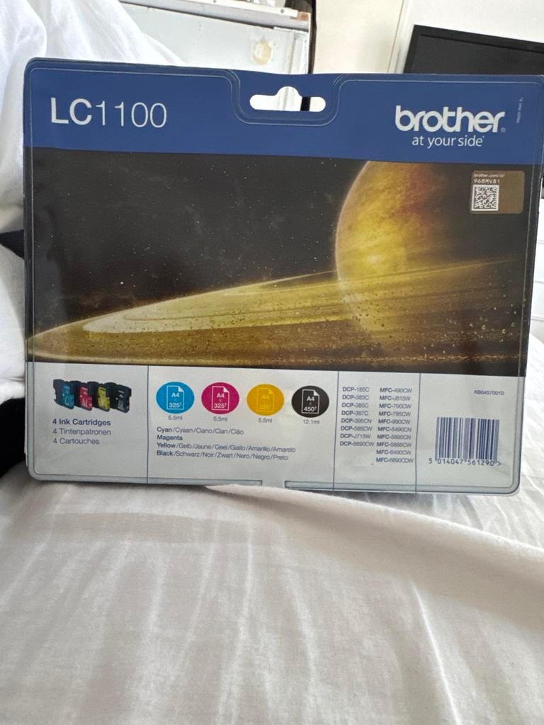 Brother LC1100 Inktcartridges - Set van 4 (CMYK), Ophalen of Verzenden, Nieuw, Cartridge