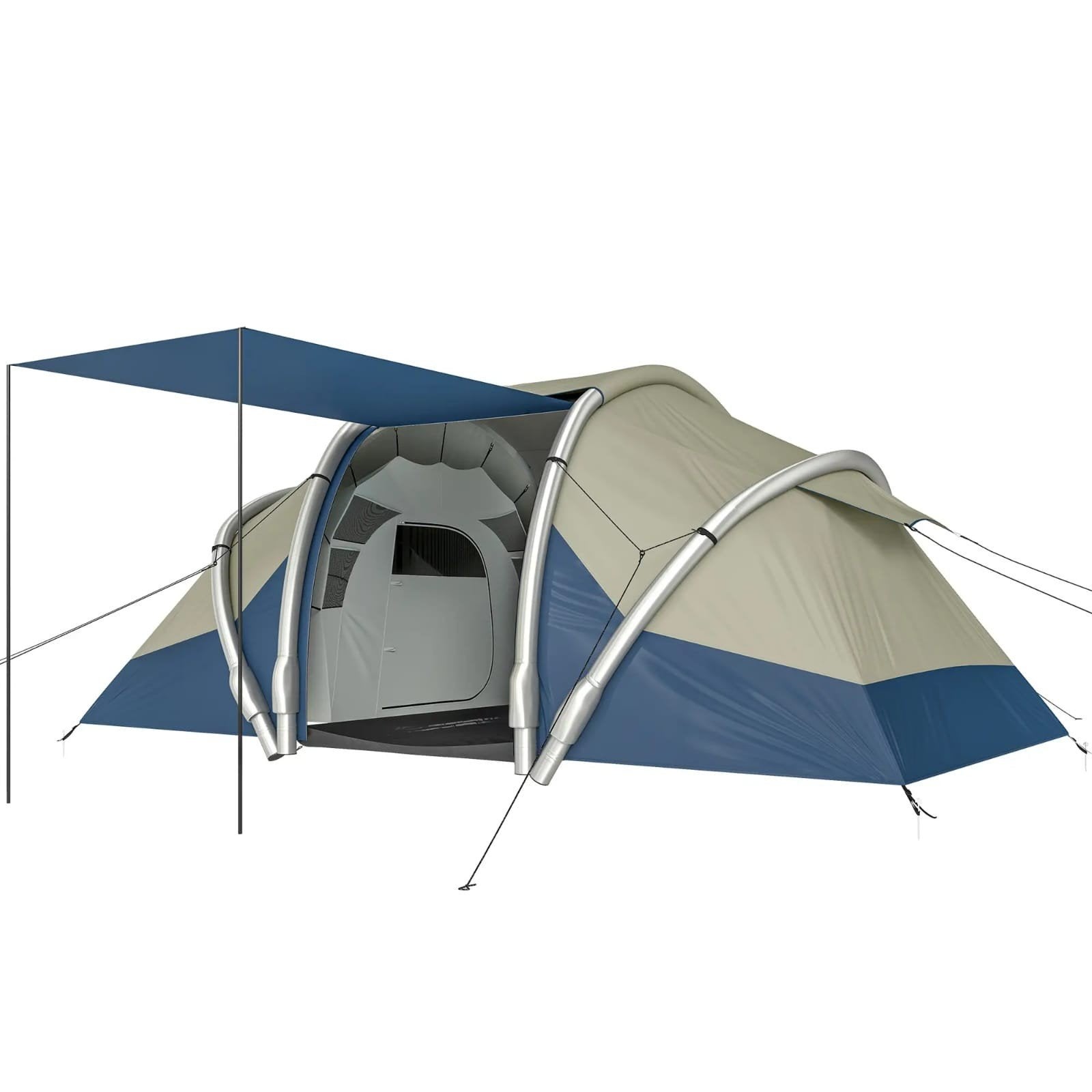 Opblaasbare familietent  kampeertent campingtent vistent, Ophalen of Verzenden, Nieuw, Tot en met 4