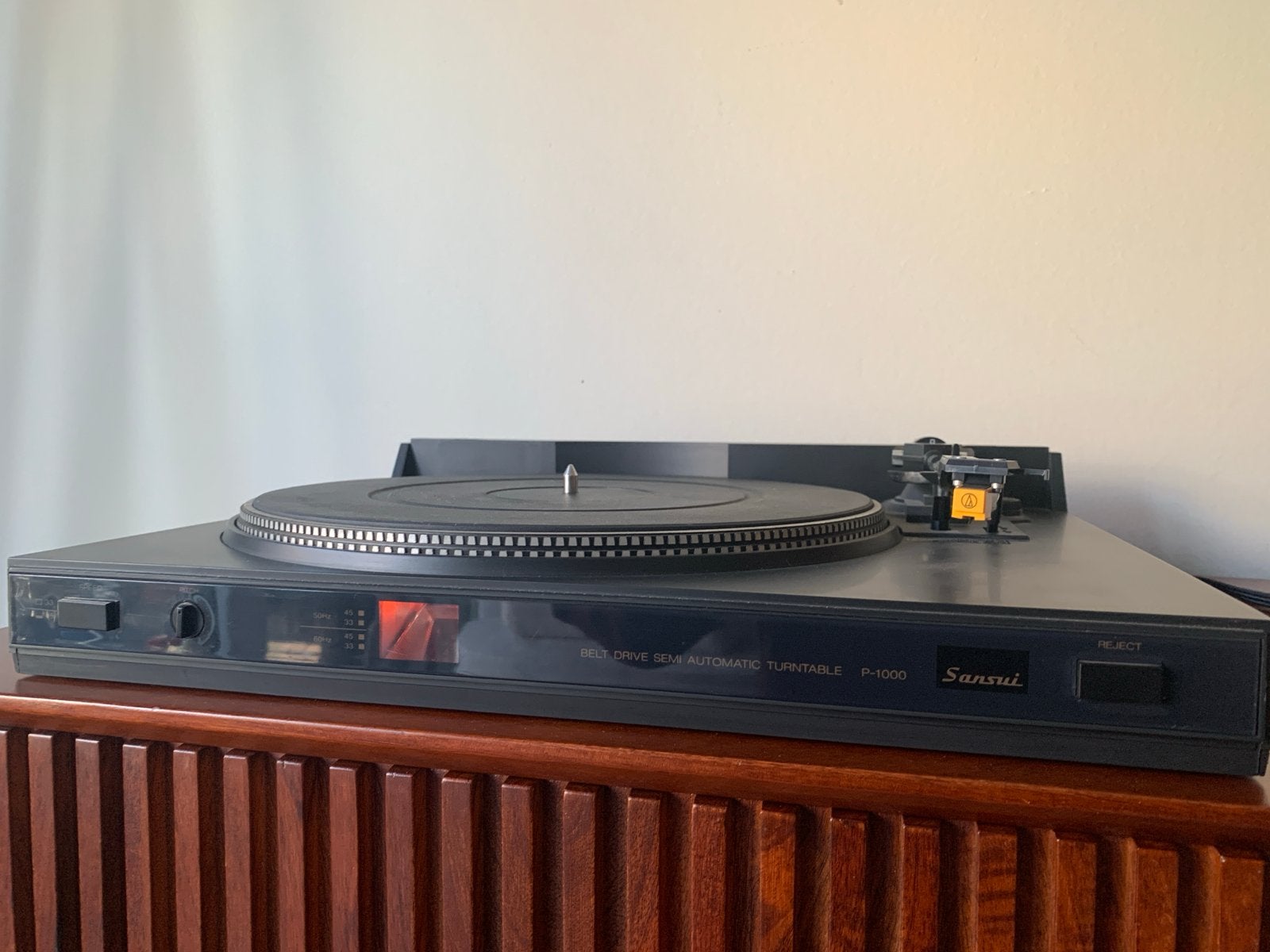 Sansui P-1000 Platenspeler - Semi-Automatisch - Pitchcontrol, Overige merken, Pitch-regelaar, Ophalen of Verzenden, Zo goed als nieuw