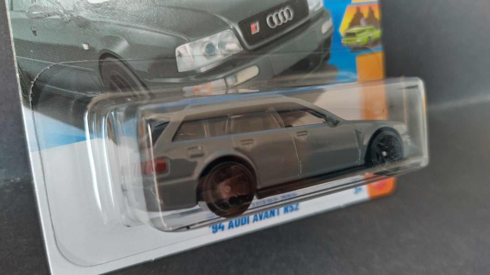 Audi RS2 Avant Grijs 1:64 3inch Hotwheels Pol, Auto, Verzenden, ., Nieuw