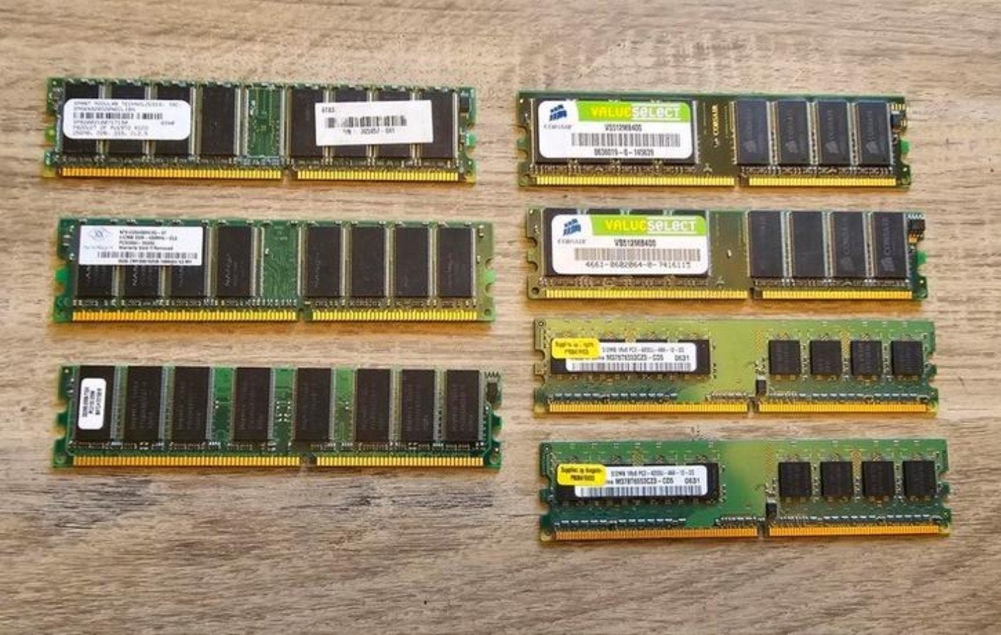 7 x Diverse Ram geheugen kaarten. Desktop Computer, 1 GB of minder, Console, Refurbished, Ophalen of Verzenden
