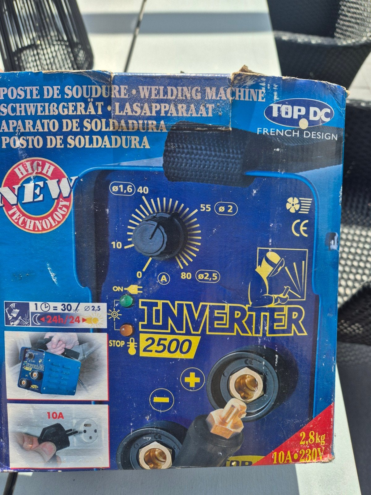 Elektrische lastrafo 230V, Ophalen of Verzenden, Zo goed als nieuw, Minder dan 150 ampère, Elektroden