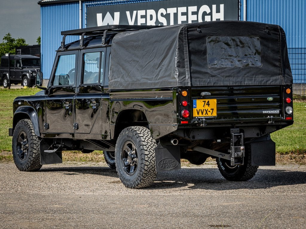 Land Rover Defender 2.4 TD 130" S Crew Cab Blacked Out |Airc, Auto's, Land Rover, Stof, Gebruikt, Zwart, 4 cilinders