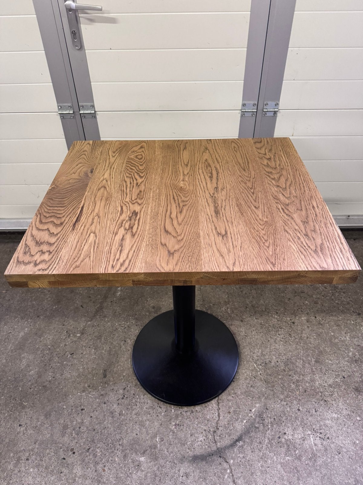 Bistro tafel eikenhout horeca restaurant 60x70, Ophalen, Zo goed als nieuw