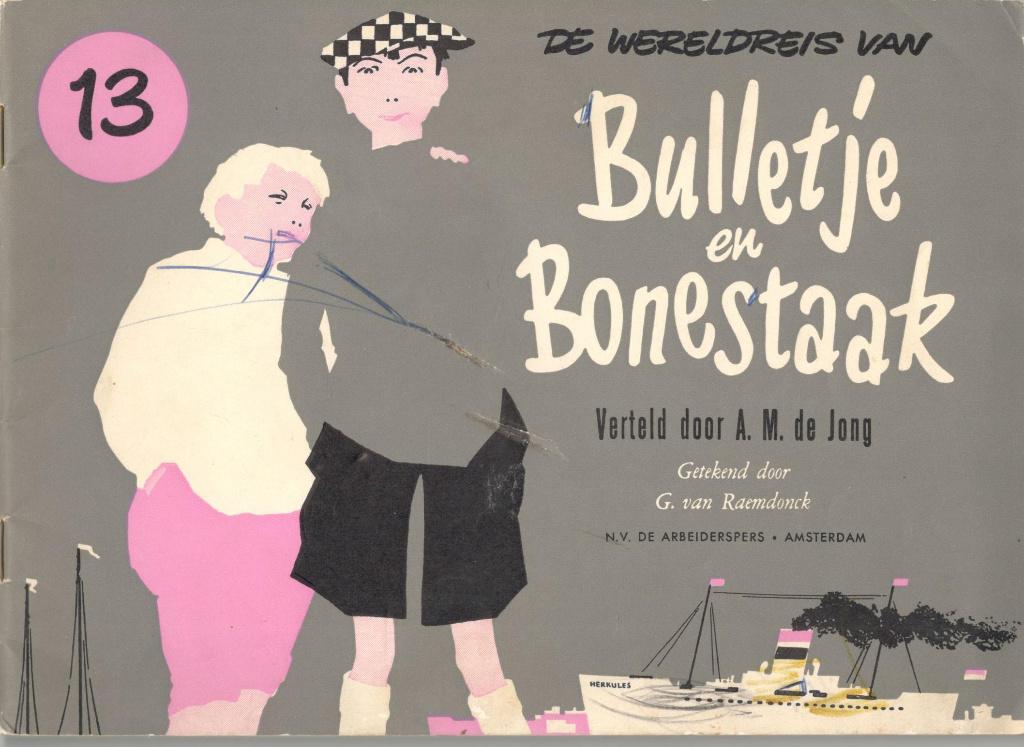 De wereldreis van Bulletje en Bonestaak nr 13 + 14 + 16 + 18, Eén stripboek, Ophalen of Verzenden, Gelezen