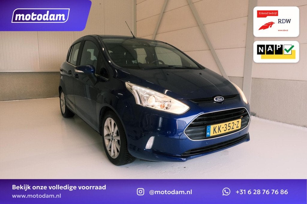Ford B-Max 1.0 EcoBoost Titanium NAP NAVI CAMERA, Auto's, Ford, Bedrijf, Te koop, B-Max, ABS, Airbags, Airconditioning, Alarm