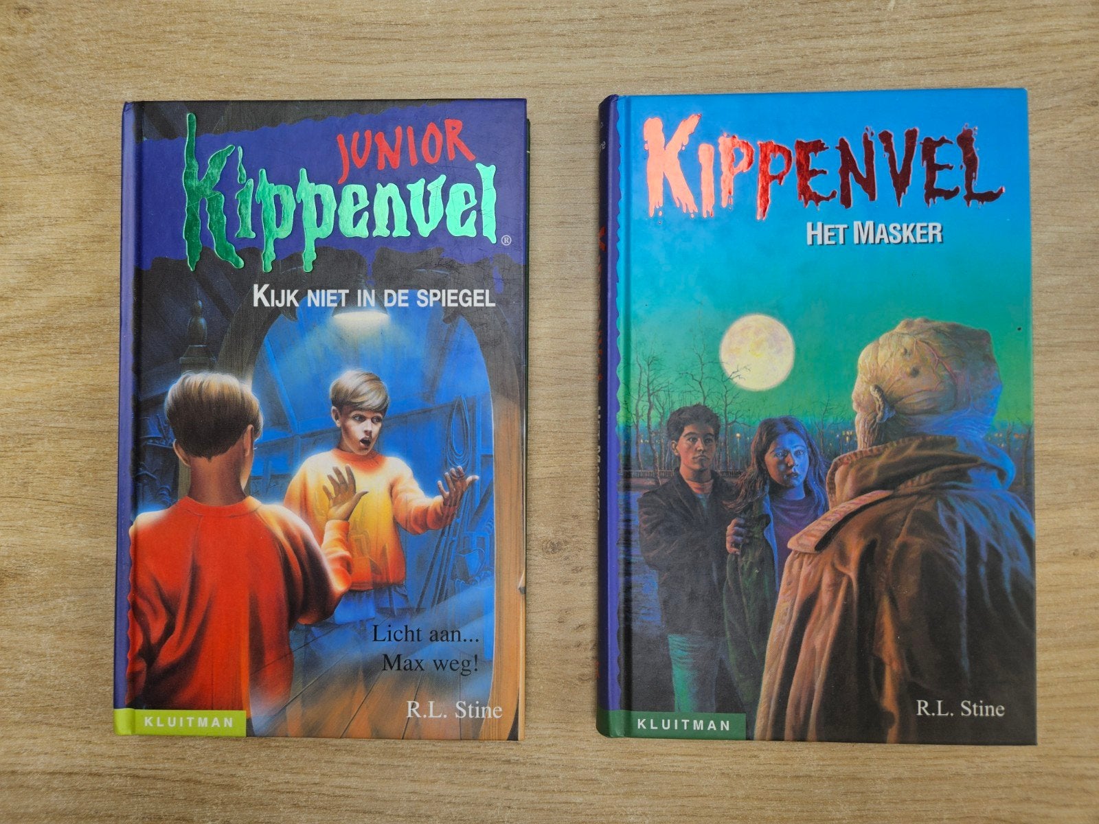 Kippenvel: Het Masker + Kijk niet in de spiegel, Boeken, Kinderboeken | Jeugd | 10 tot 12 jaar, Ophalen of Verzenden, Zo goed als nieuw