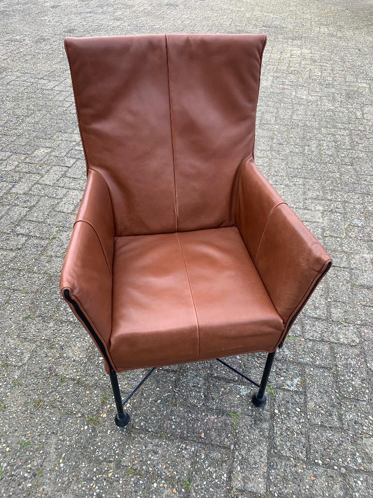Vintage stoel Monti’s chaplin., Gebruikt, Bruin, Ophalen of Verzenden, Eén