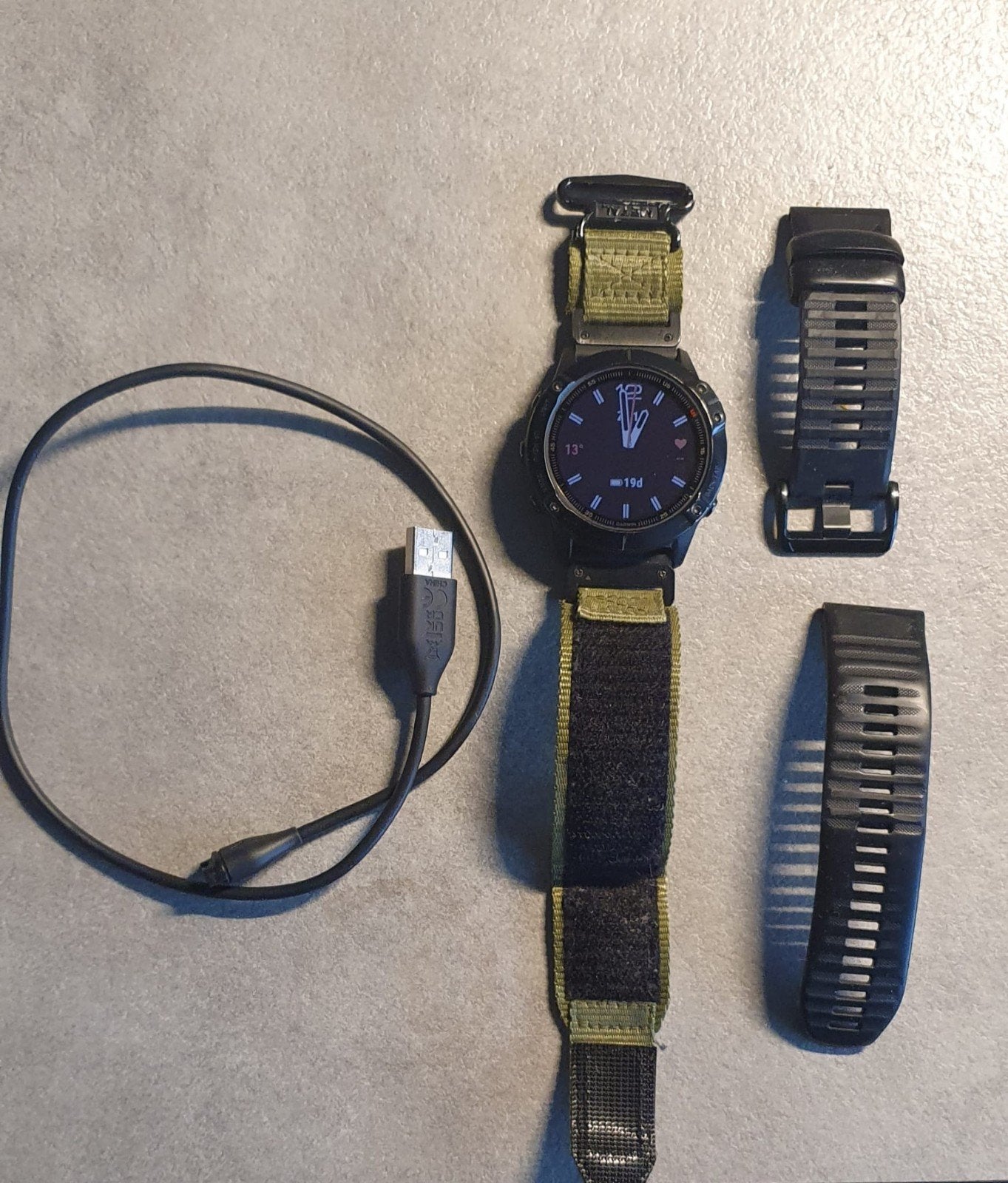Garmin fenix 6X Pro 51mm, Ophalen of Verzenden, Gebruikt, Zwart, Garmin Fenix 6x pro