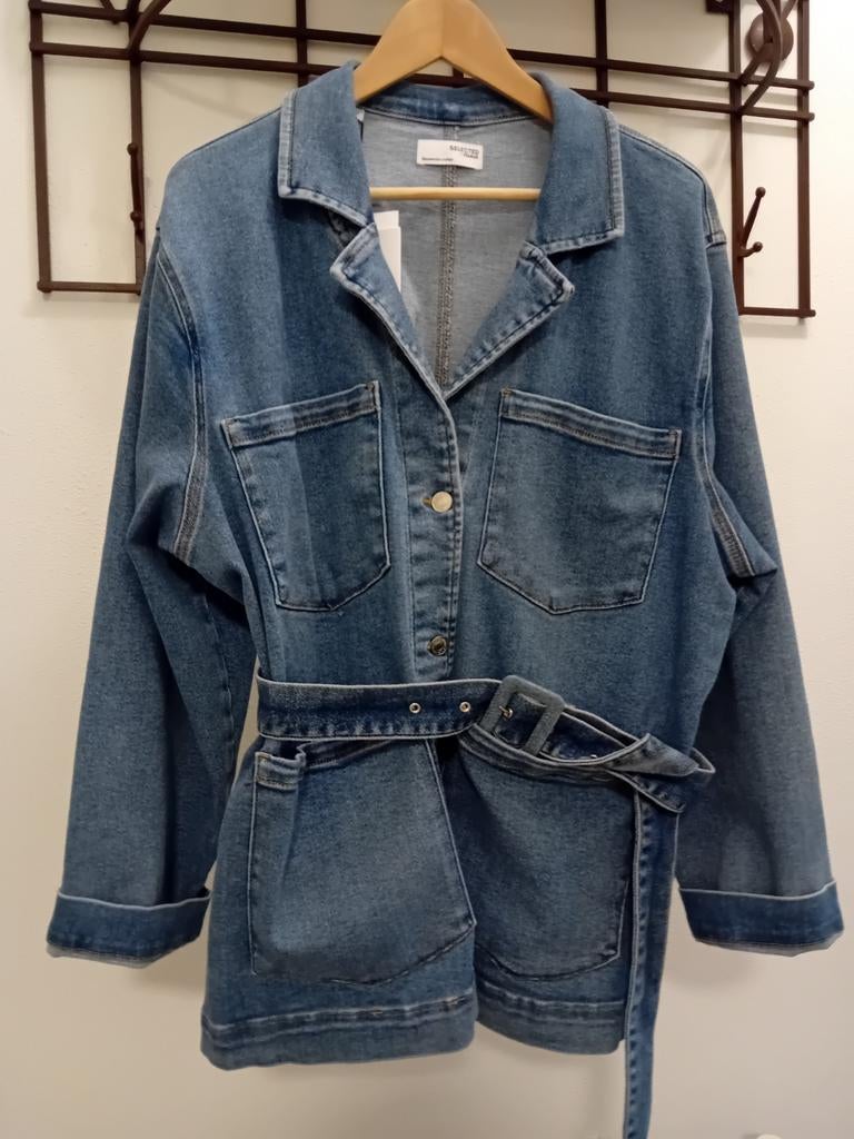 Spijkerjas van Selected Femme   maat 44, nieuw!, Blauw, Nieuw, Ophalen of Verzenden, Maat 42/44 (L)