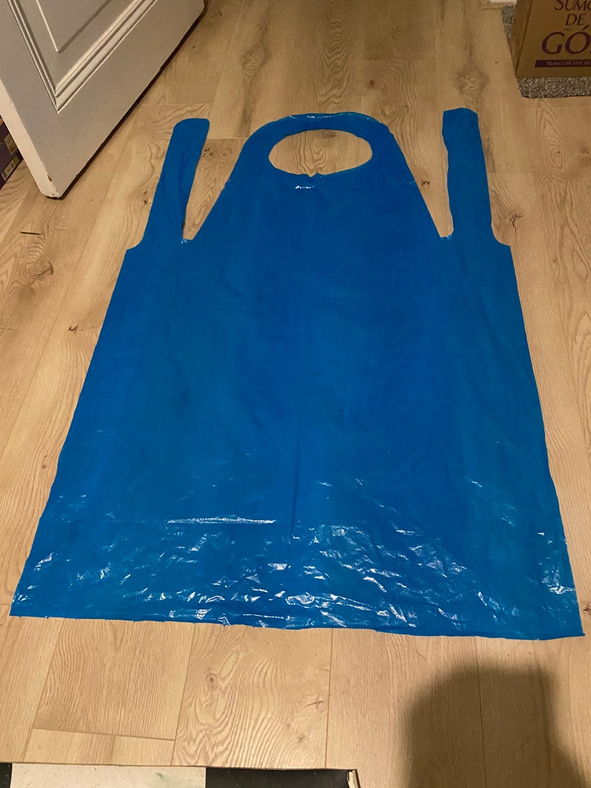 Nieuw pak Apron PE blauwe wegwerp schort 50 stuks, Ophalen of Verzenden, Zo goed als nieuw, Minder dan 5 m², Folie